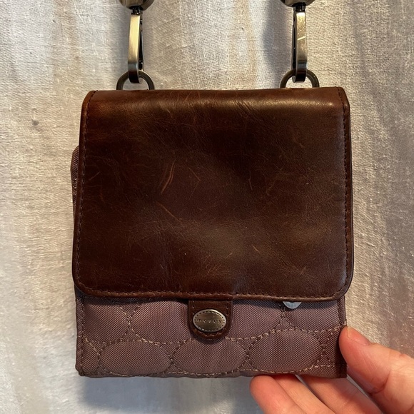 Mosey crossbody on the go bag/wallet. Brown and leather. - Picture 1 of 7